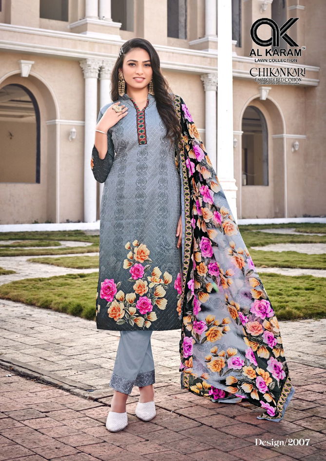 Al Karam Chikankari Vol 2 Wholesale Karachi Cotton Dress Material